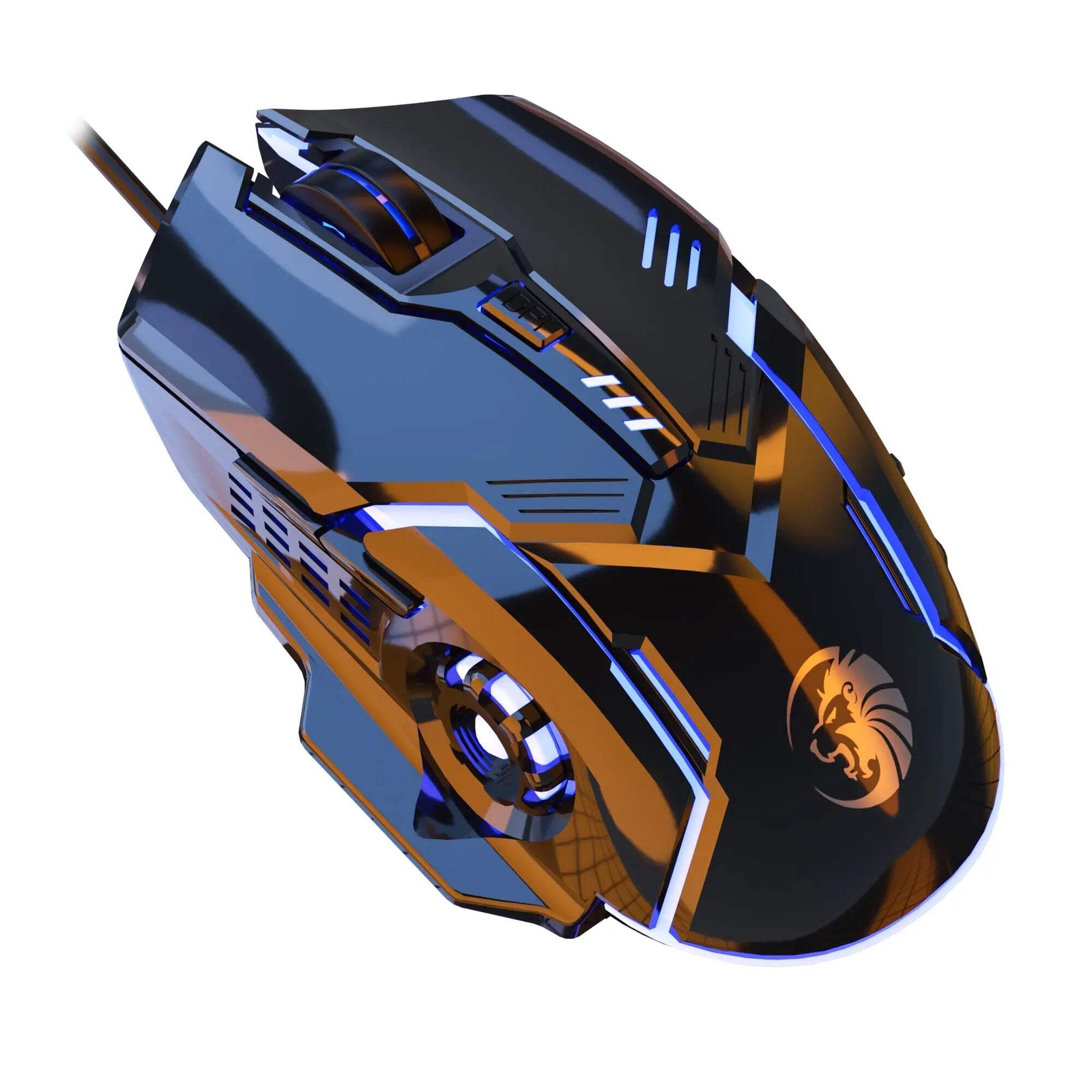 SKYLION F7 Wired 6-Key RGB Gaming Mouse for Microsoft Office and Gaming