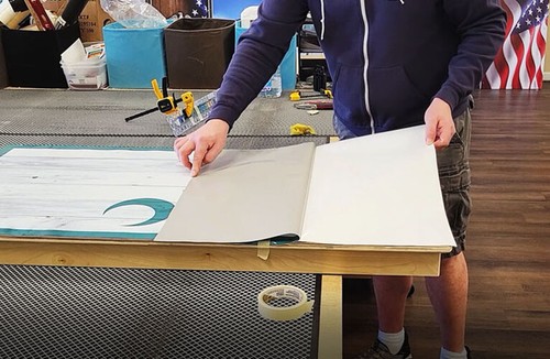 IMPERMEABLE Y A PRUEBA DE DECOLORACIÓN Cornhole Board envuelve fogata en el bosque / - Imagen 4 de 9