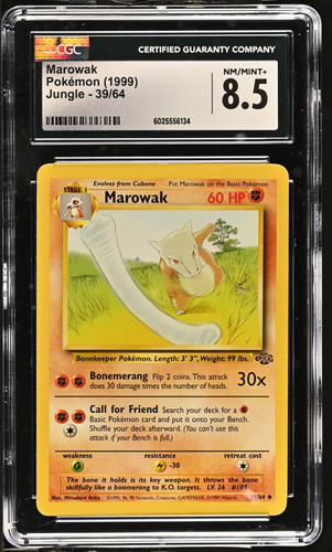 Marowak (Unlimited) graded CGC 8.5 for sale on eBay