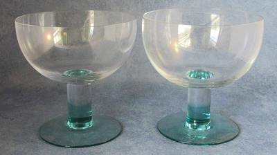 Iittala MONDO Dessert Bowls Green(2) Kerttu Nurminen, Excellent 