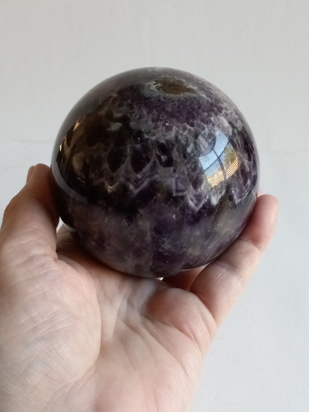 864g Beautiful Dream Amethyst Crystal Sphere eBay