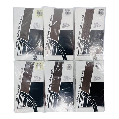 Bloomingdale s Sutton East Pantyhose Style 20 Size Tall Barely Taupe 6 Pairs