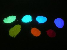 Phosphorescent luminescent pigment powder additive glow in the dark use resin