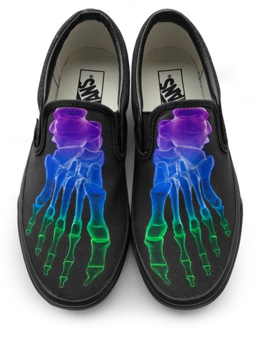 skeleton vans shoes
