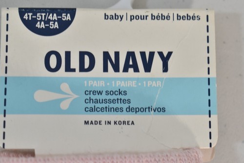 Old Navy Gripper Pink Socks Size 4T-5T Girl's - Picture 3 of 5