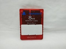 Sony PlayStation 2 Red 8MB Memory Card Magic Gate SCPH-10020
