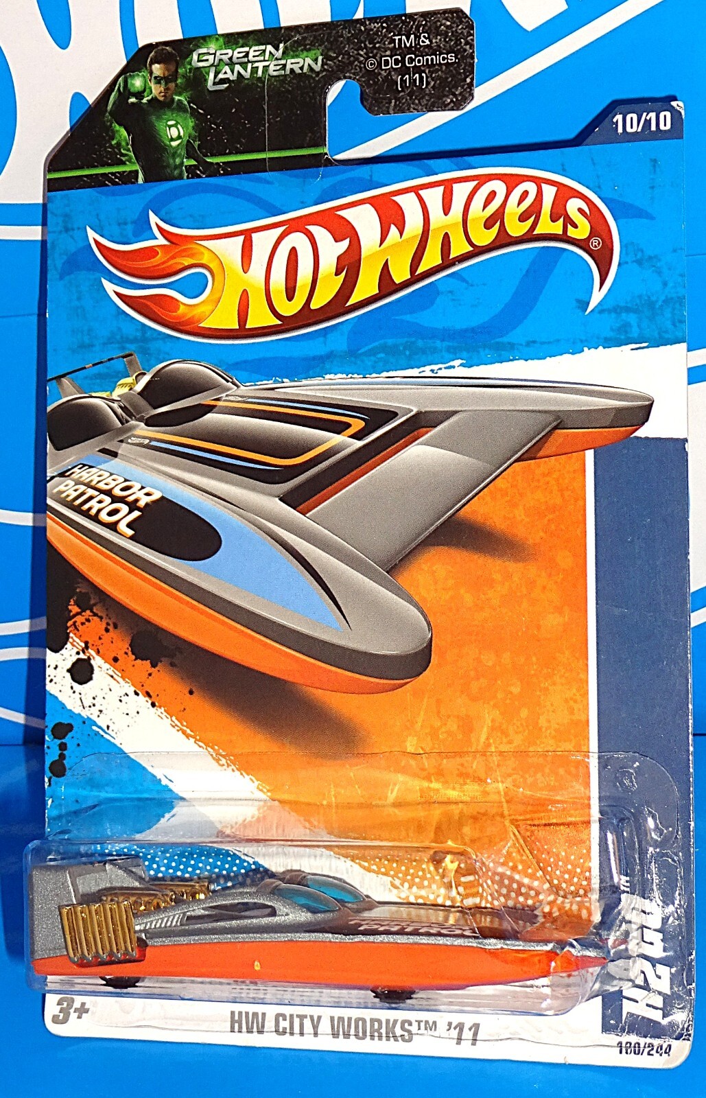 Hot Wheels 2011 HW City Works #180 H2Go Mtflk Gray Harbor Patrol