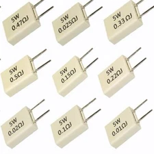 10pcs 5W0.3RJ 0.3 ohm Ω 5W ±5% MPR Non Inductive Cement Resistor
