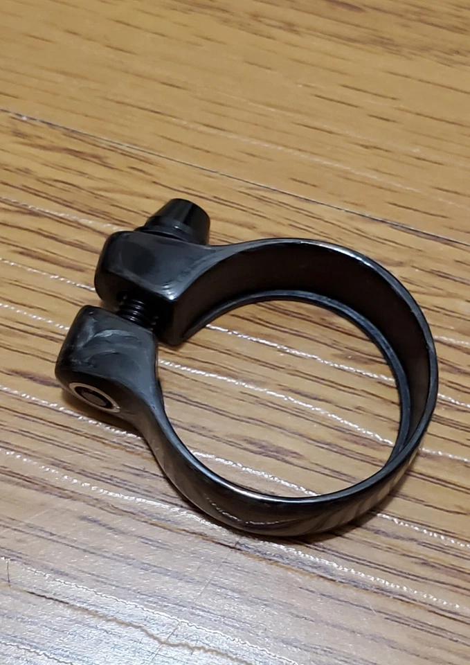 Abrazadera de tija de sillín CARBONALE (para tija de sillín 27,2 o 31,6) / Perno de titanio.NUEVA Foto 4 de 4