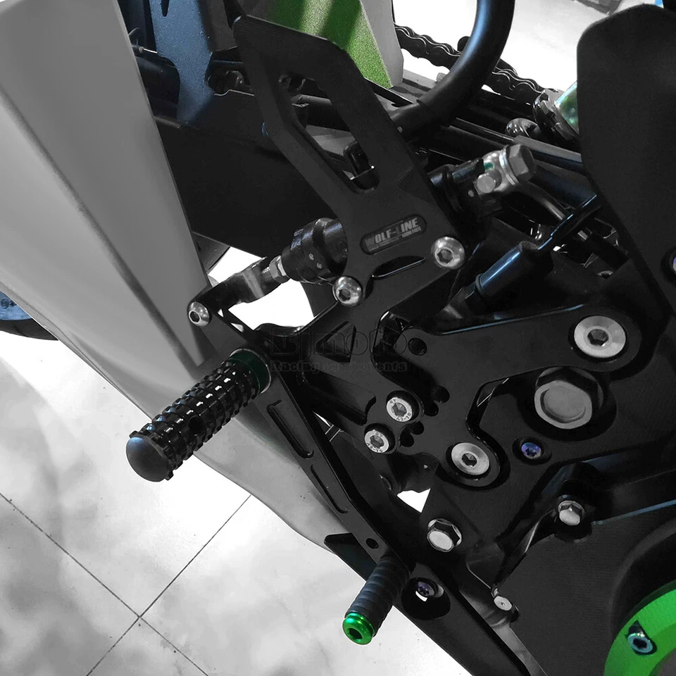 Ninja 250 / 400 Rear Set Foot Peg Stand Footrest For Kawasaki Ninja250 400 18-22 Foto 4 de 4