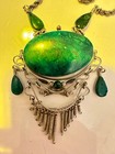 Silver, Tribal Necklace and pendant Malachite? — photo 6