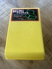 Vintage Yellow Mini Cooler Insulated Outer Circle 1993 6.5”x4”