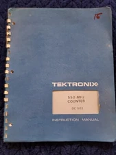 Tektronix 550 MHZ counter DC 502 Instruction Manual B19
