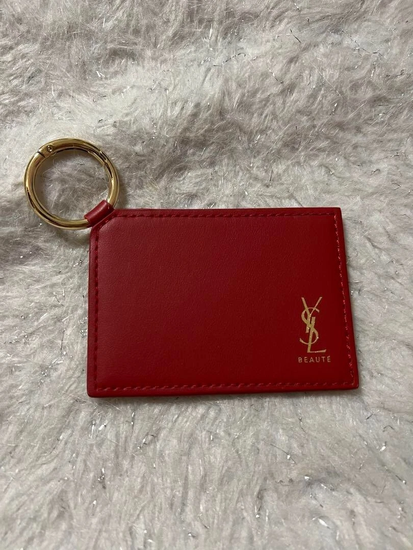 Saint Laurent Leather Logo Key Ring