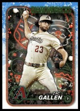 Zac Gallen 2024 Topps Holiday #H109 Arizona Diamondbacks