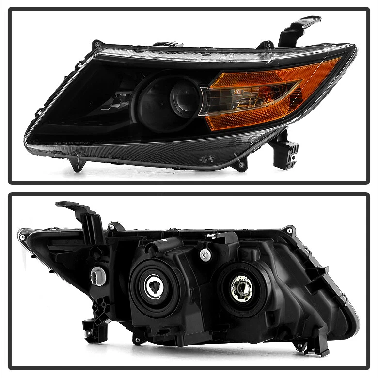 Par de faros de repuesto izquierda+derecha para Honda Odyssey 2011-2017 negro Foto 2 de 3