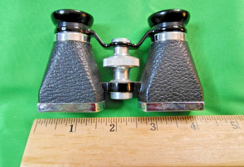Vintage 40’s OFUNA Japan 3X10 Coated Opera Glasses Binoculars ~ Leather Case - Picture 2 of 15