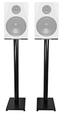 Rockville 37” Black Steel Studio Monitor Speaker Stands For Rockville APM8W