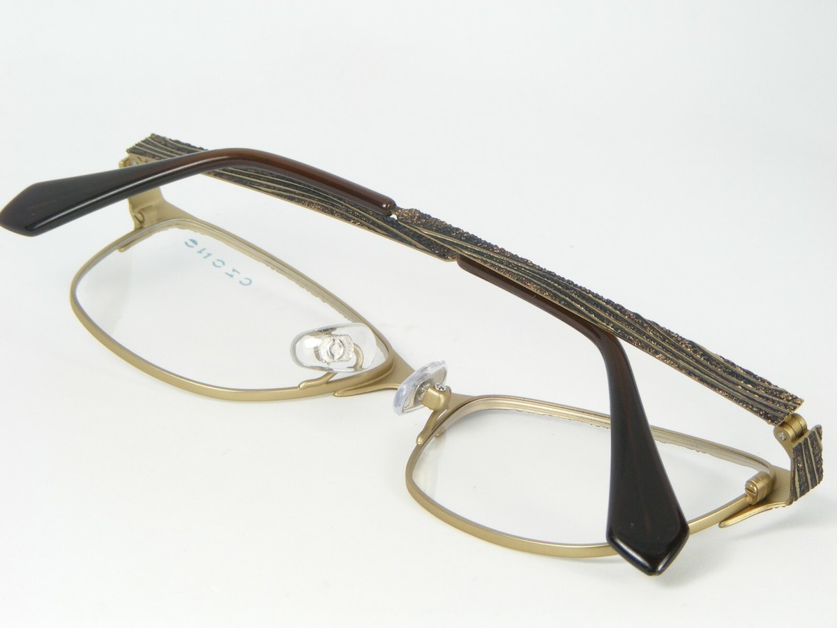 C-ZONE E2222 70 BROWN /OLD GOLD EYEGLASSES GLASSES METAL  display picture 1