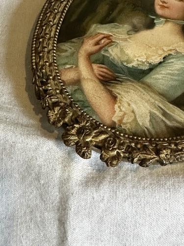 Antique Ormolu Bow top Hanging frame made for Fred K Loeser & Co of NY-390 - Picture 5 of 7