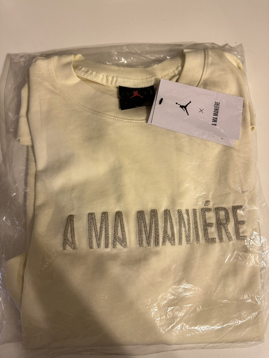 A Ma Maniere x Jordan T-Shirt Size M Coconut Milk Color A Ma Maniere x Jordan T-Shirt Size M Coconut Milk Color