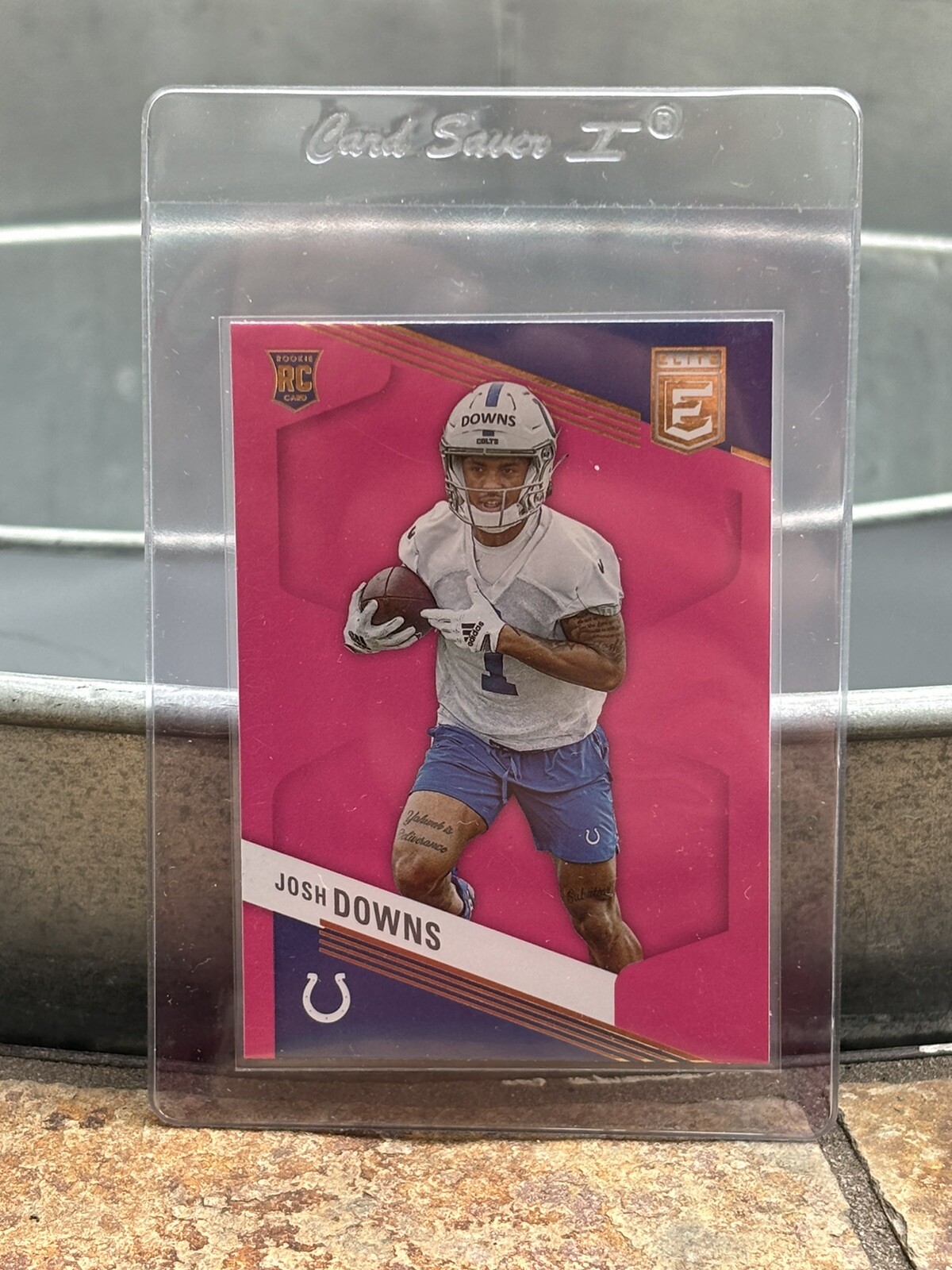 2023 Panini Donruss Elite Josh Downs  Pink Rookie Card #159