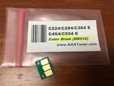 1 Color Drum Chip DR512C for Minolta Bizhub C224 C284 C364 C454 C554 E Refill