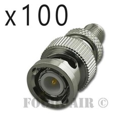 100 Pack Lot SMA Female to BNC Male RF Coax Coaxial Adapter Converter Connector