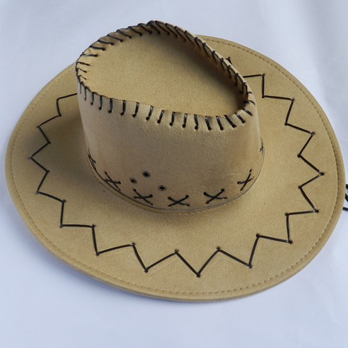 Women Men Summer Western Cowboy Hat Shapeable Wide Brim Sun Hat - Picture 37 of 57
