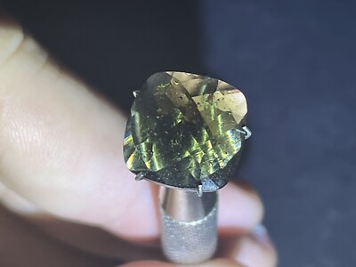 4.2 to 5 Carat Cushion Cut Moldavite Facets