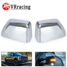 For 2017-2024 Ford F250 F350 F450 F550 Top Half Chrome Mirror Covers Towing 2pc