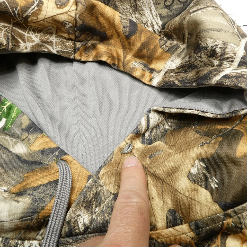 Gamehide Hoodie Adult Medium RealTree Edge Camo Hooded Sweatshirt Hunting - Image 4 of 4