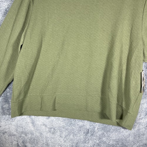 Avia Women's Olive Green Textured Long Sleeve Tee Thumbholes Size XXXL - Picture 5 of 17