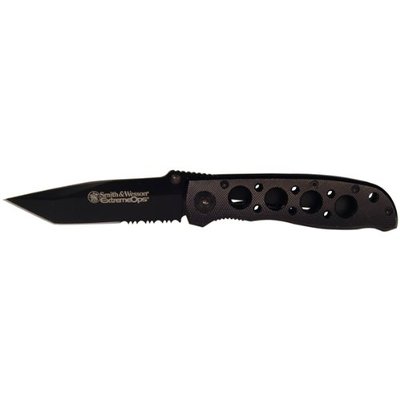 Smith & Wesson Extreme OPS Tanto Folding Knife S&W Knives CK5TBS