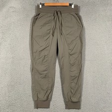 Lululemon Dance Studio Jogger Pants Women's 8 Olive Green Athletic Casual Ribbed