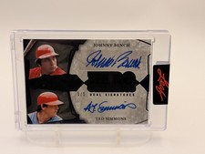 2025 Leaf Spectacular Dual Signatures Johnny Bench Ted Simmons Auto 1/1