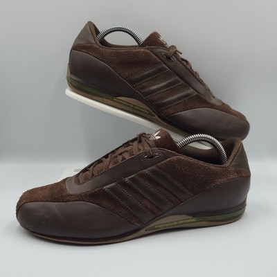 Vintage Adidas Porsche Design S2 Brown Suede Leather Trainers UK 8 EU 42
