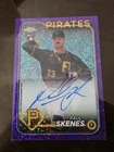 2024 Topps Chrome Paul Skenes Purple Speckle Auto Rookie /299 Pittsburgh Pirates