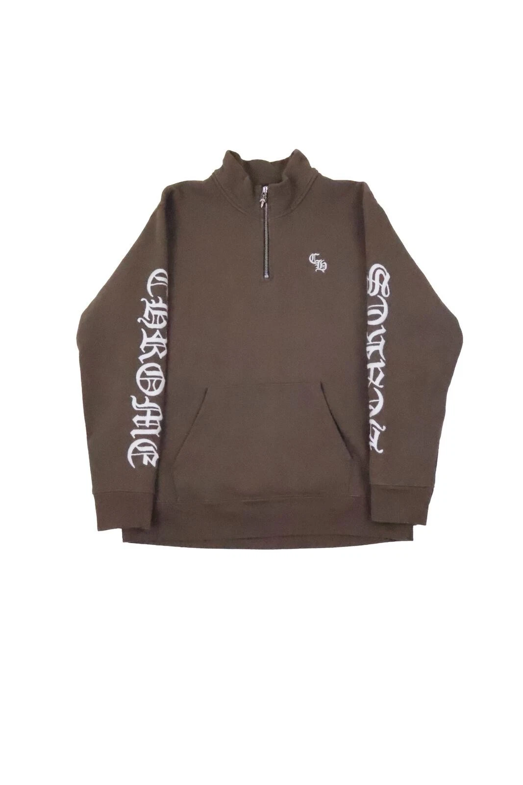 Slo Ride Brown Embroidered Quarterzip