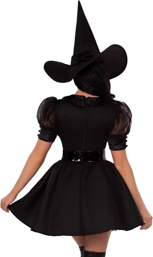Leg Avenue Womens Classic Bewitching Witch Costume, SMALL, Black - Image 2 of 4