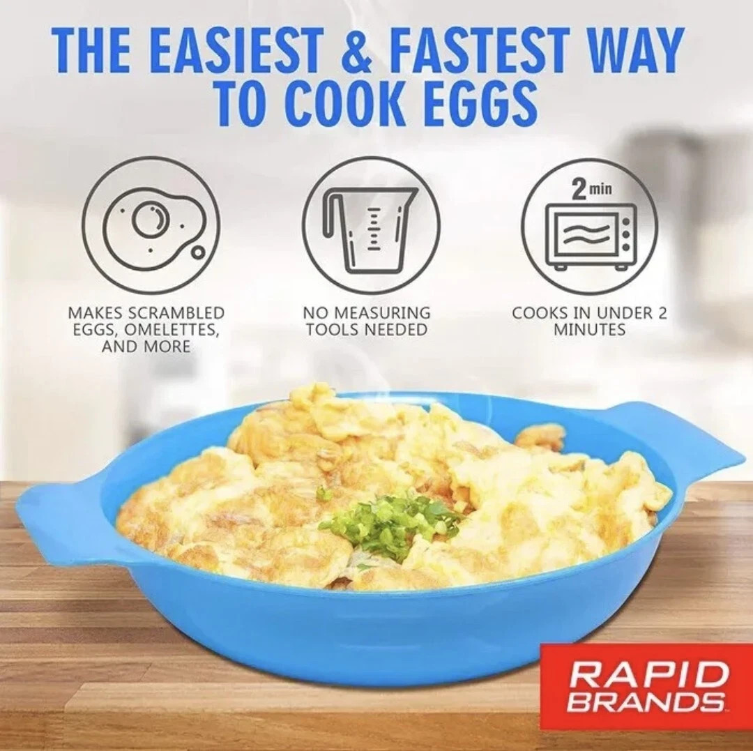 Rapid Egg Cooker | Microwave Scrambled Eggs & Omelettes in 2 Minutes BPA free