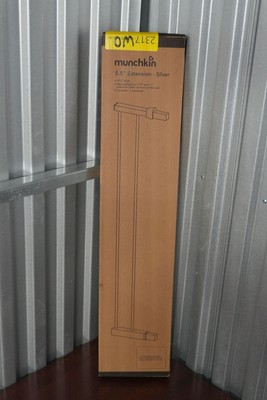 Munchkin Gate Extension Silver 5.5in 14cm Baby Gate Accessory New