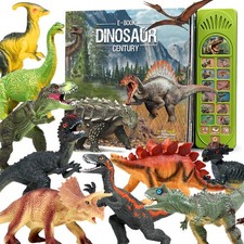 Dinosaur Toys for Kids 3-5 - 12Pcs Dinosaur Figures with Interactive Dinosaur...