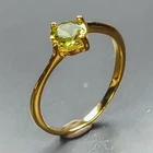 Fashion jewelry ring Natural Peridot Ring 925 Sterling Silver Size 7 /R471902