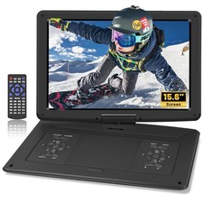 17.9" Portable DVD Player with 15.6    Large HD Screen, 6Hrs Play, DVD Player ...