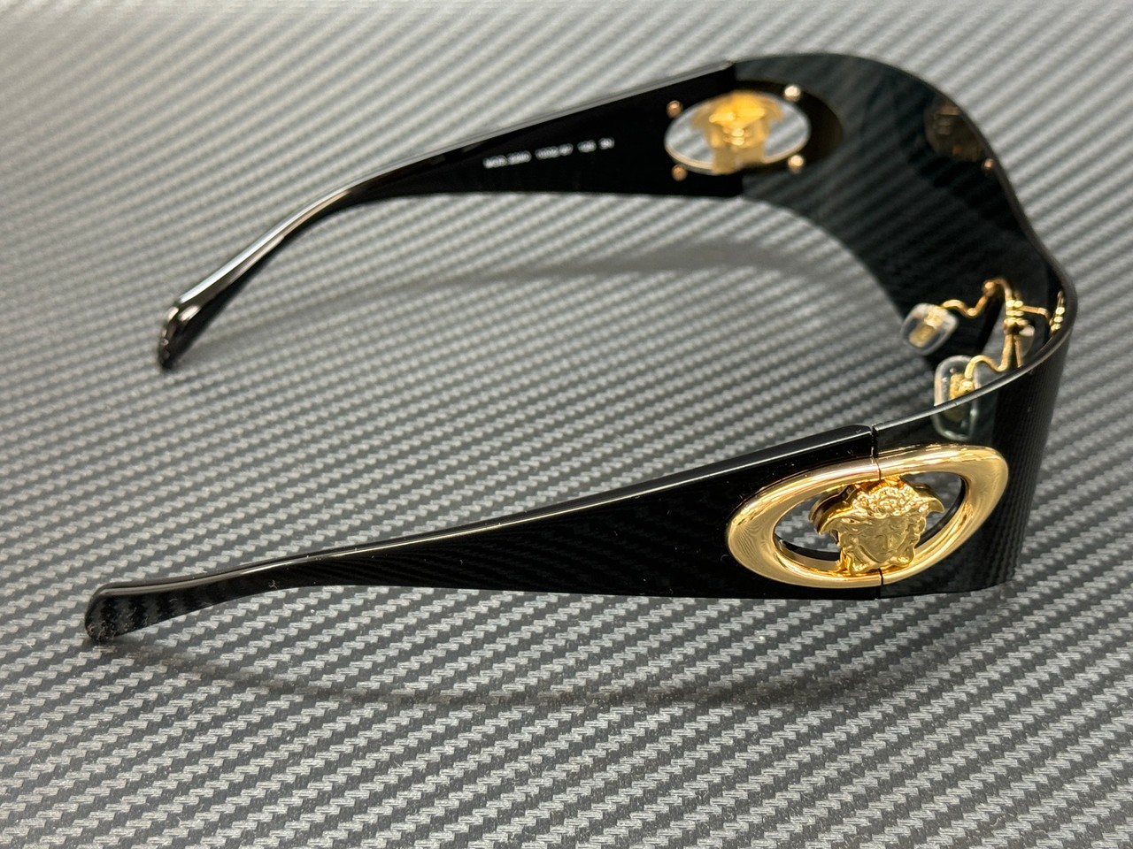 VERSACE VE2280 100287 Black Grey Women's 70 mm Sunglasses thumbnail 4