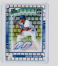 2024 Panini Donruss Optic Rated Prospect Auto Pandora #141 Rayne Doncon /25