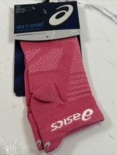 Asics Ladies Fuzex Single Tab Socks Multi-Sport Size Large