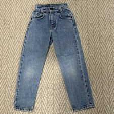 Vintage Little Levis 550 Relaxed Fit Slim 7 Kids Denim Orange Tab