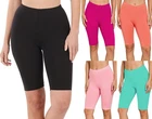 Zenana Premium Cotton Bermuda Shorts Soft Stretch Bike Biker Yoga Pants Leggings